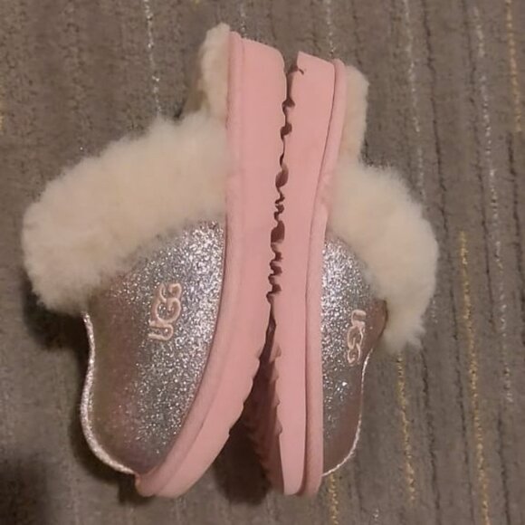 UGG Kids' Cozy II Glitter slippers size 12 - Picture 4 of 7